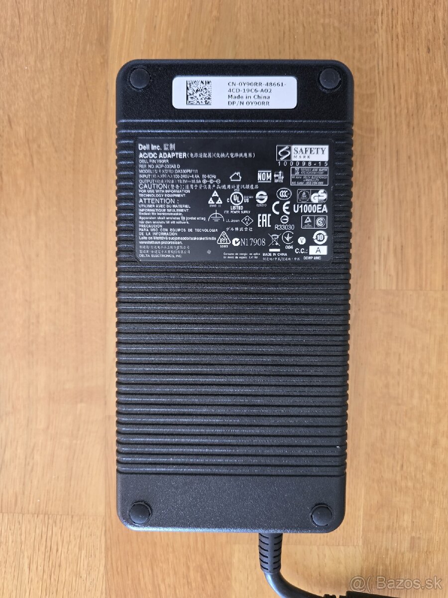 Dell Alienware 330W originálny adaptér (Y90RR, 19.5V, 16.9A)