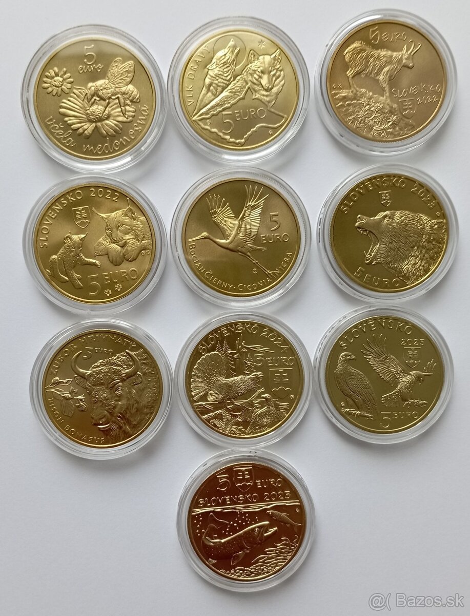5€ mince Fauna a Flóra