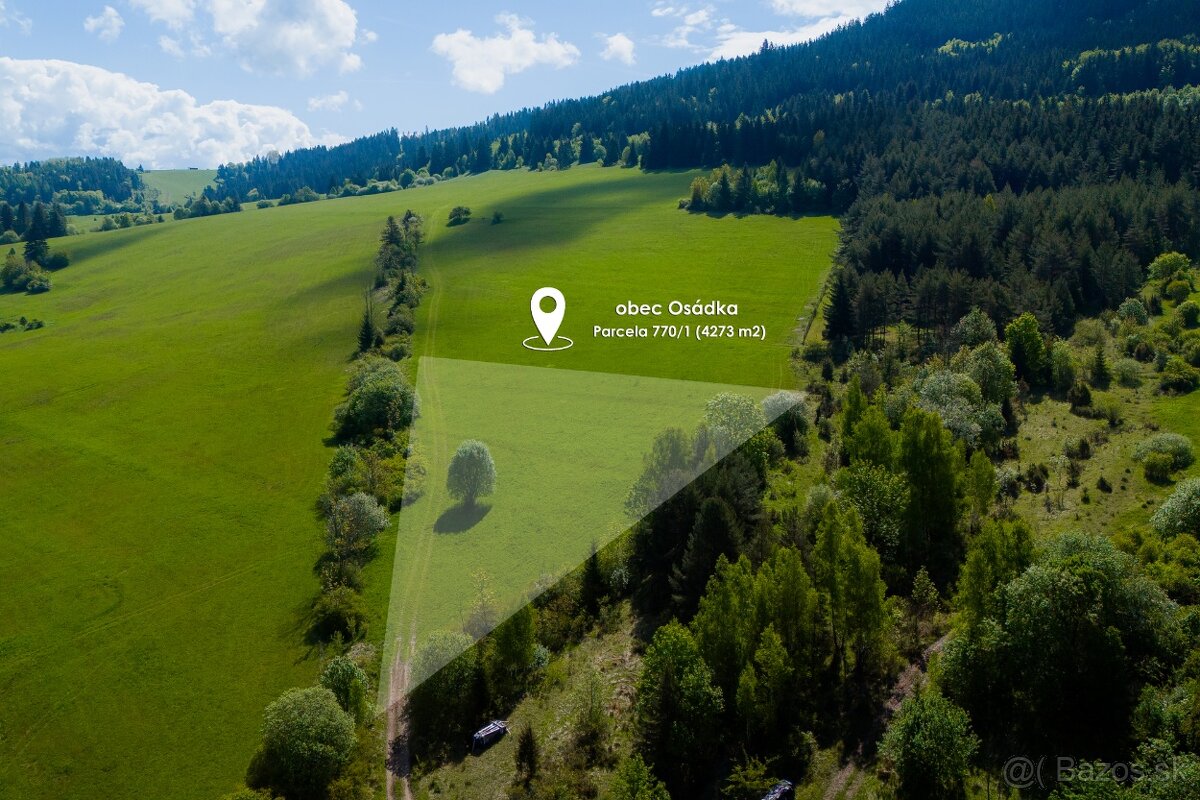 Investičný pozemok s výnimočným výhľadom – Osádka