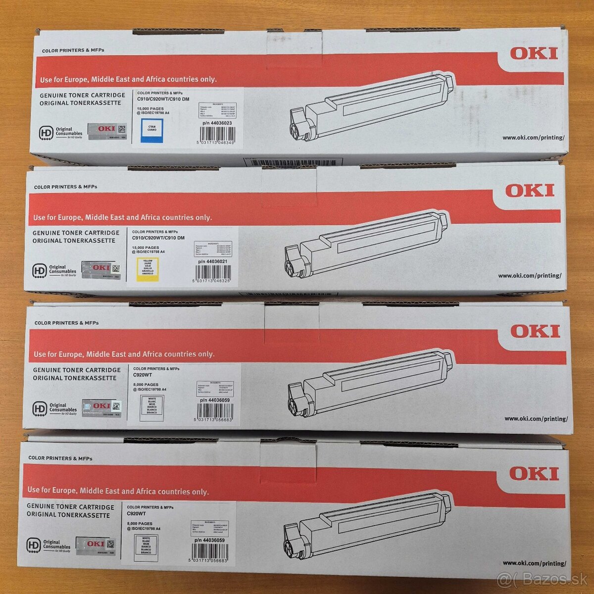 Tonery do OKI C910/C920WT