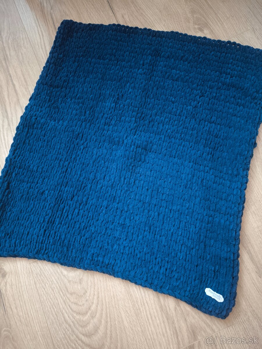 NOVÁ Tmavomodrá deka z Alize Puffy Fine