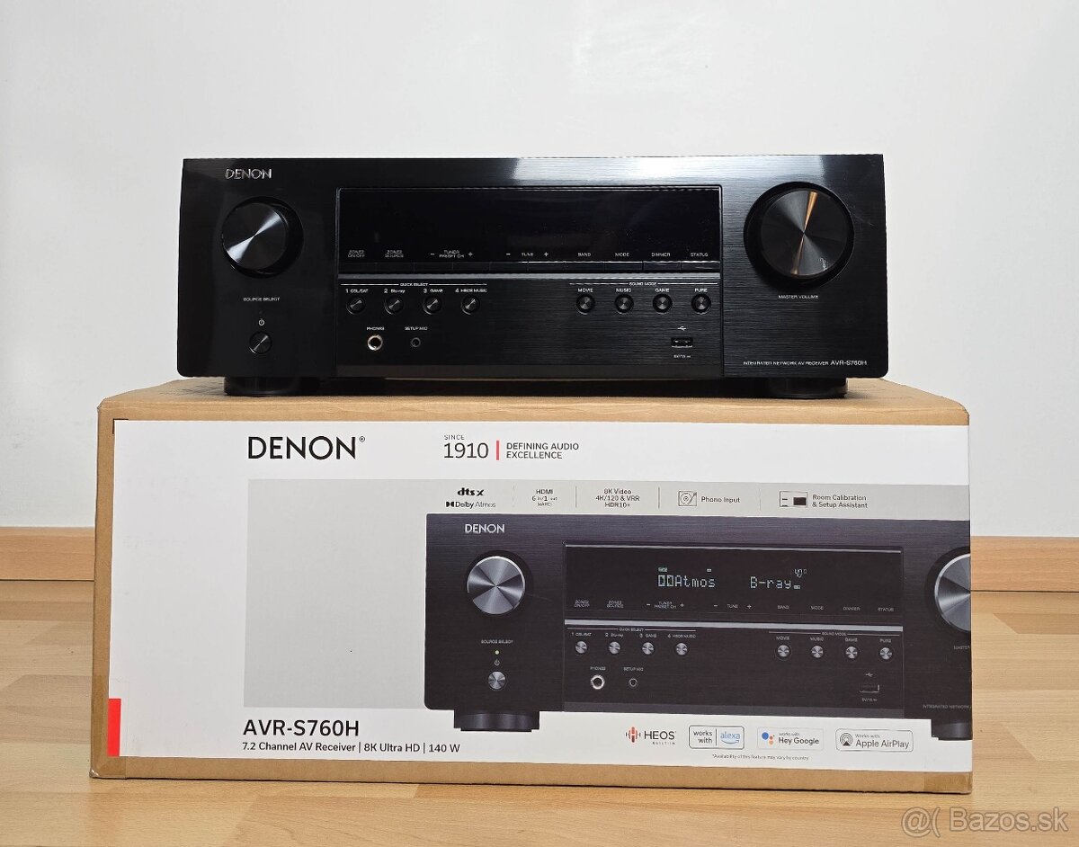 Denon AVR-S760H /AirPlay2/Bluetooth/Spotify/Wi-Fi/8K