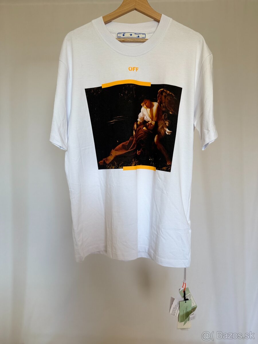 OFF-WHITE Arrow Caravaggio St Fran tričko