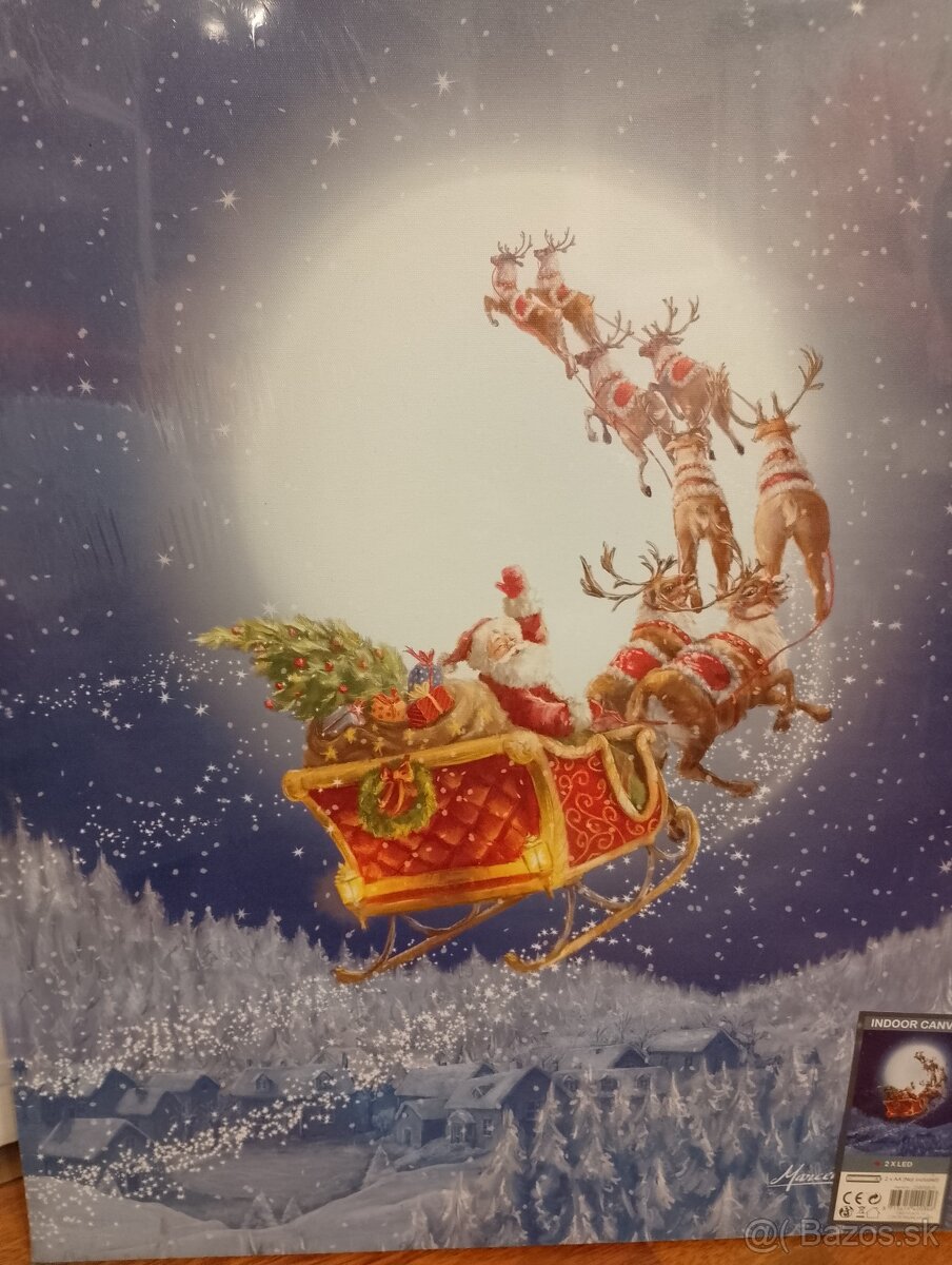 Vianočný LED obraz