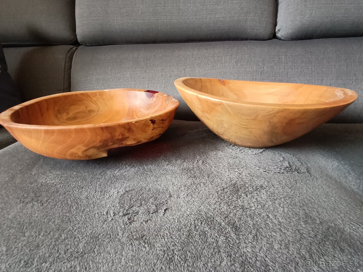 Drevené servírovacie misy, priem. 31 cm