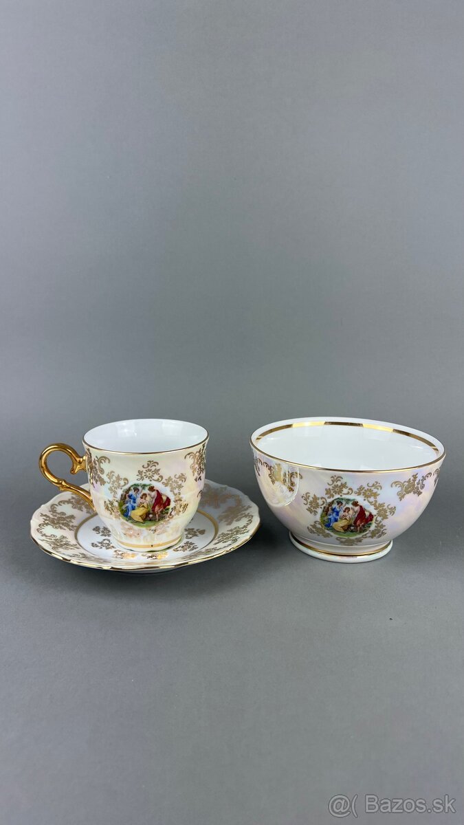 Porcelán tri grácie, raňajkový set