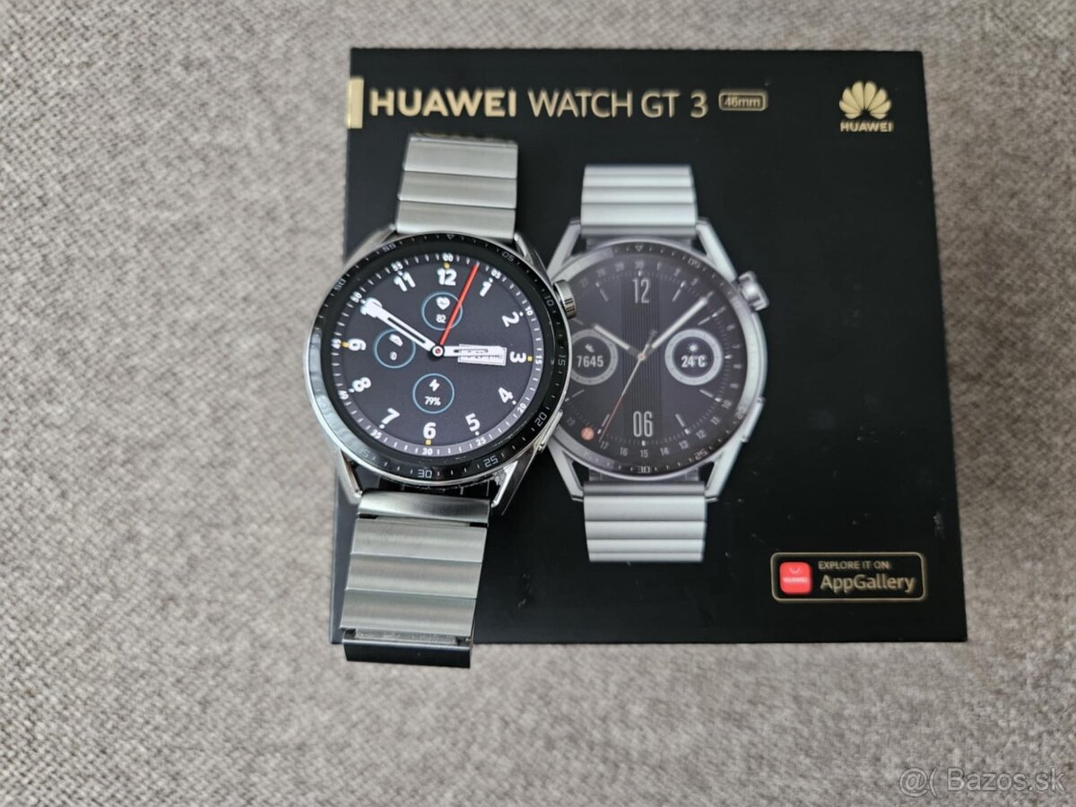 Huawei Watch GT3 46 mm elite verzia, kovovy naramok