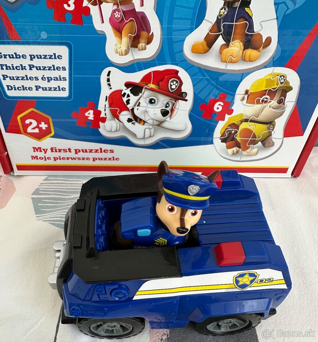 puzzle a auto PAW patrola za 10EUR
