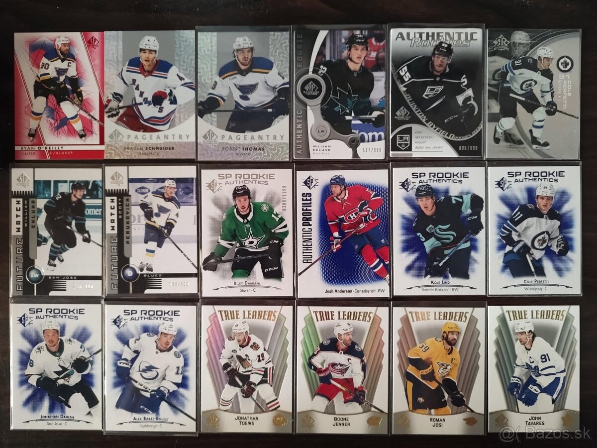 Predám kartičky NHL novšie ročníky (SP Authentic, OPC)