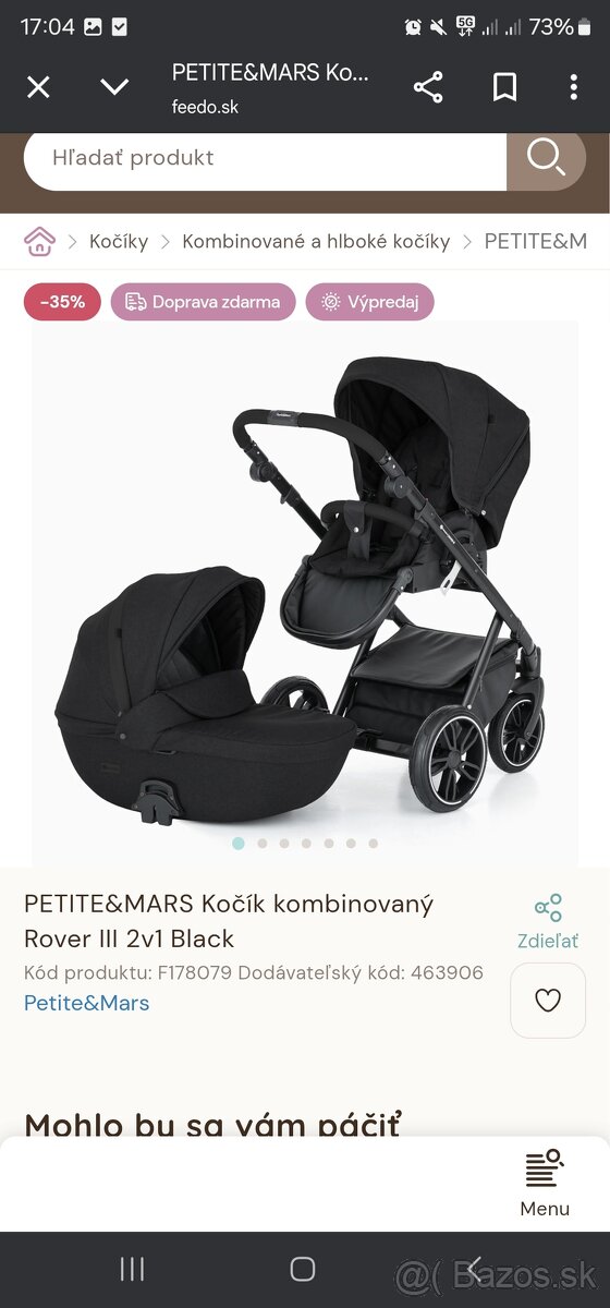 Kocik Petite&mars rover iii a vajicko KIDDY evoluna I