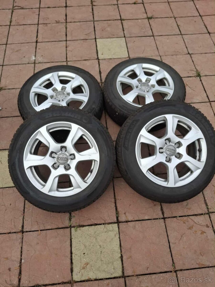 Audi 5x112 R16 - zimná sada s novými pneu