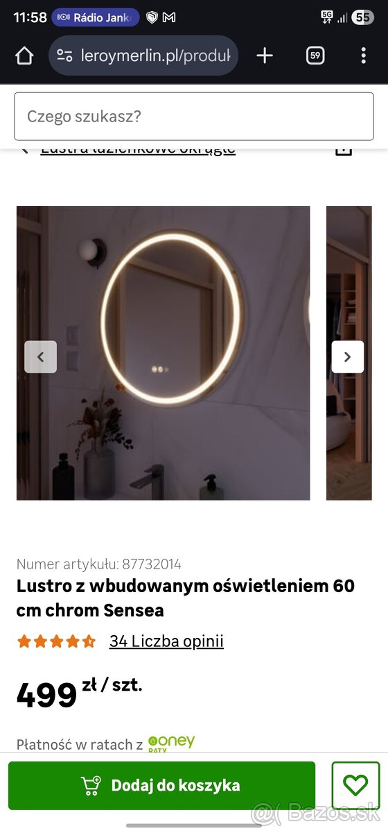 Predám LED zrkadlá