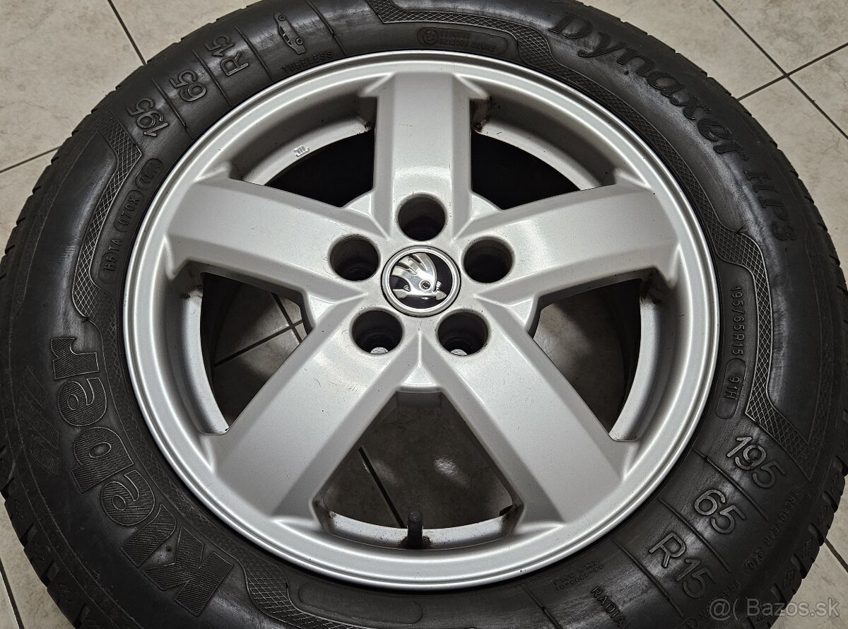 "15" ŠKODA (5x100), letné 90%