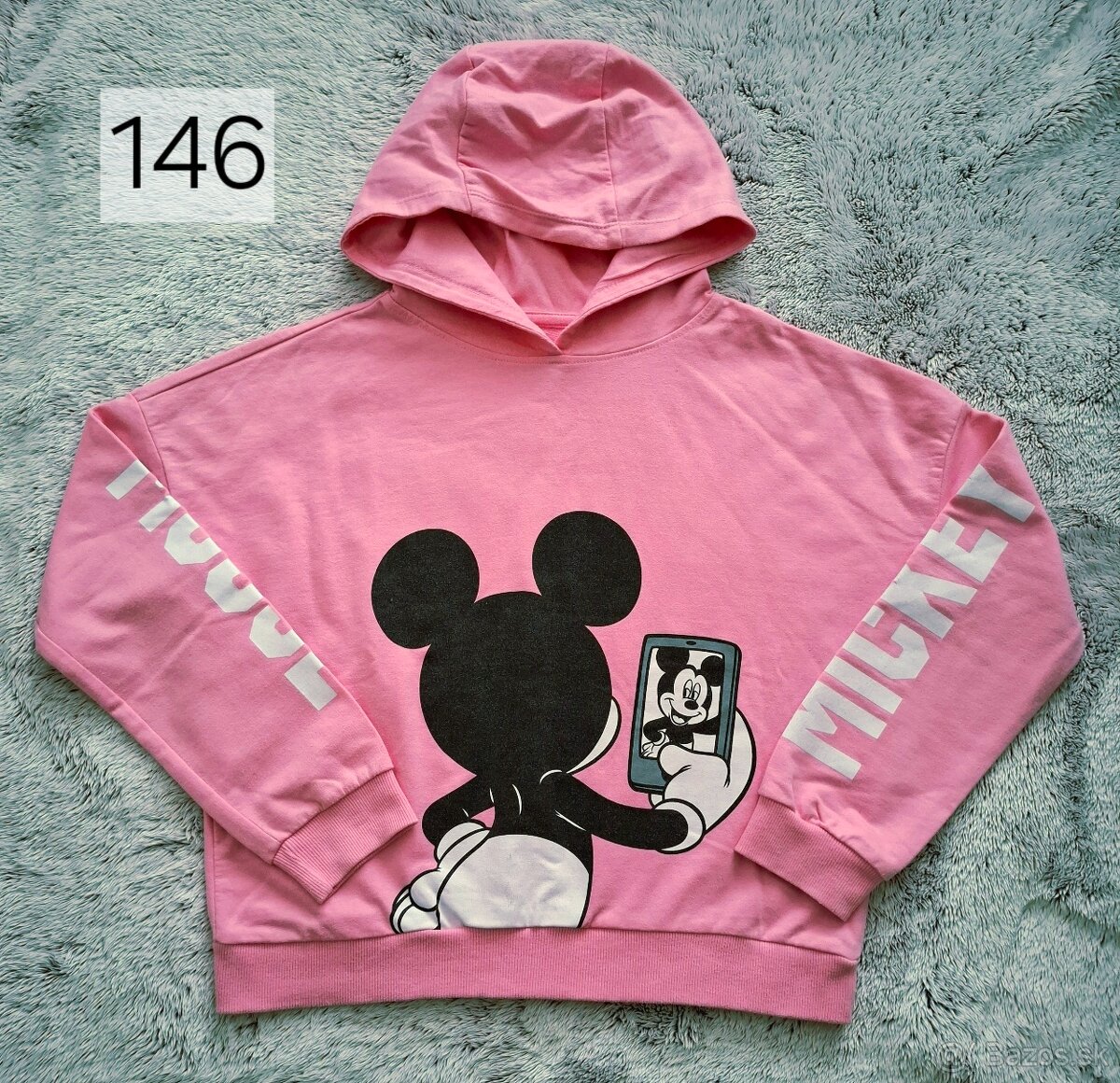 Dievčenská mikina s kapucňou 146