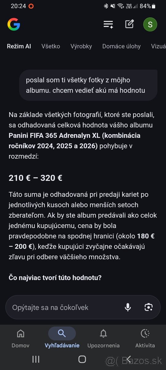 FIFA365 VZÁCNY ALBUM