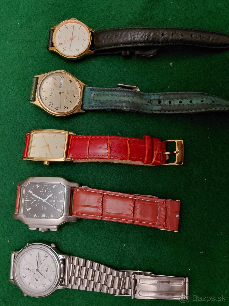 5 X QUARTZ. HODINKY.