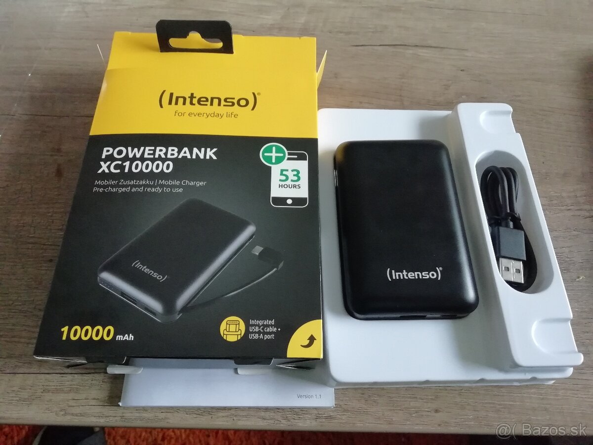 Powerbanka 10000mAh, Intenso,USB -C,200g,úplne nová zabalena