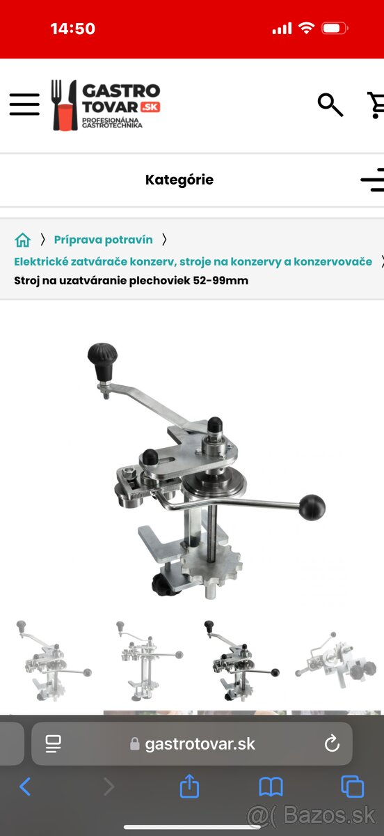 Ručný zatvarac na konzervy