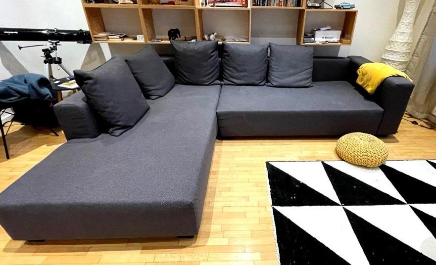 moderný veľký rohový pohodlný gauč, 100% stav