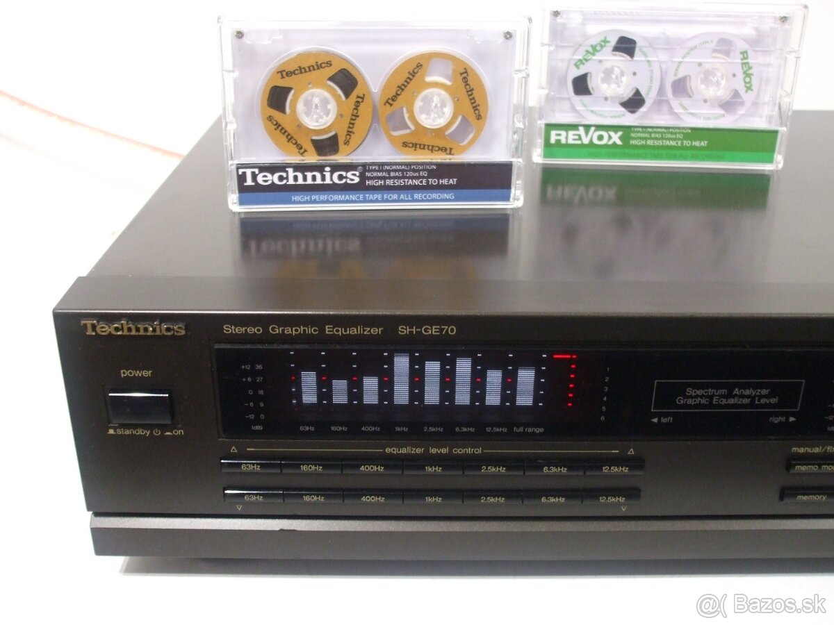 Graficky 2x7 pasmovy equalizer TECHNICS SH-GE70 vyroba Japan