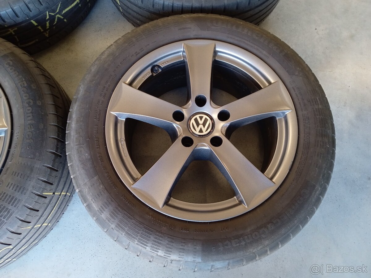 4ks letne ALU 5x120 R17 8J ET30 DEZENT VOLKSWAGE T5 T6