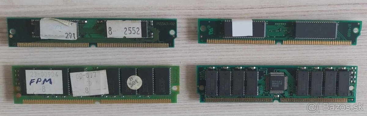 Retro FPM pamäte ram pre 386, 486 pc