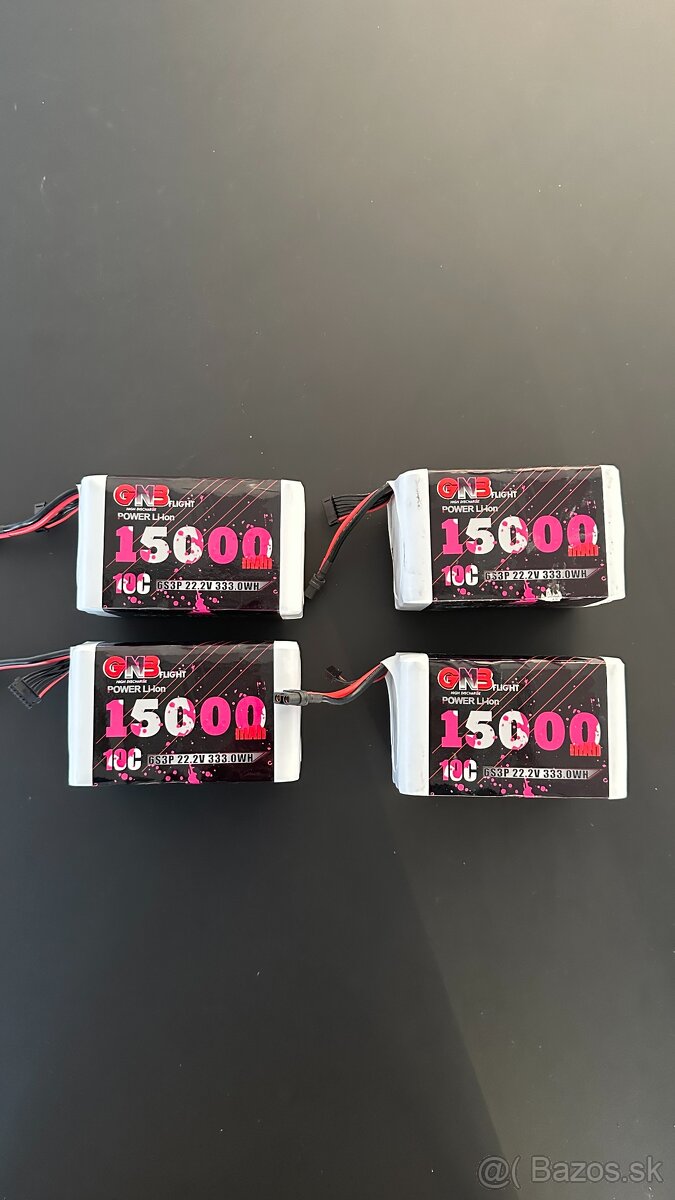 15000 mAh Liion 10C batéria