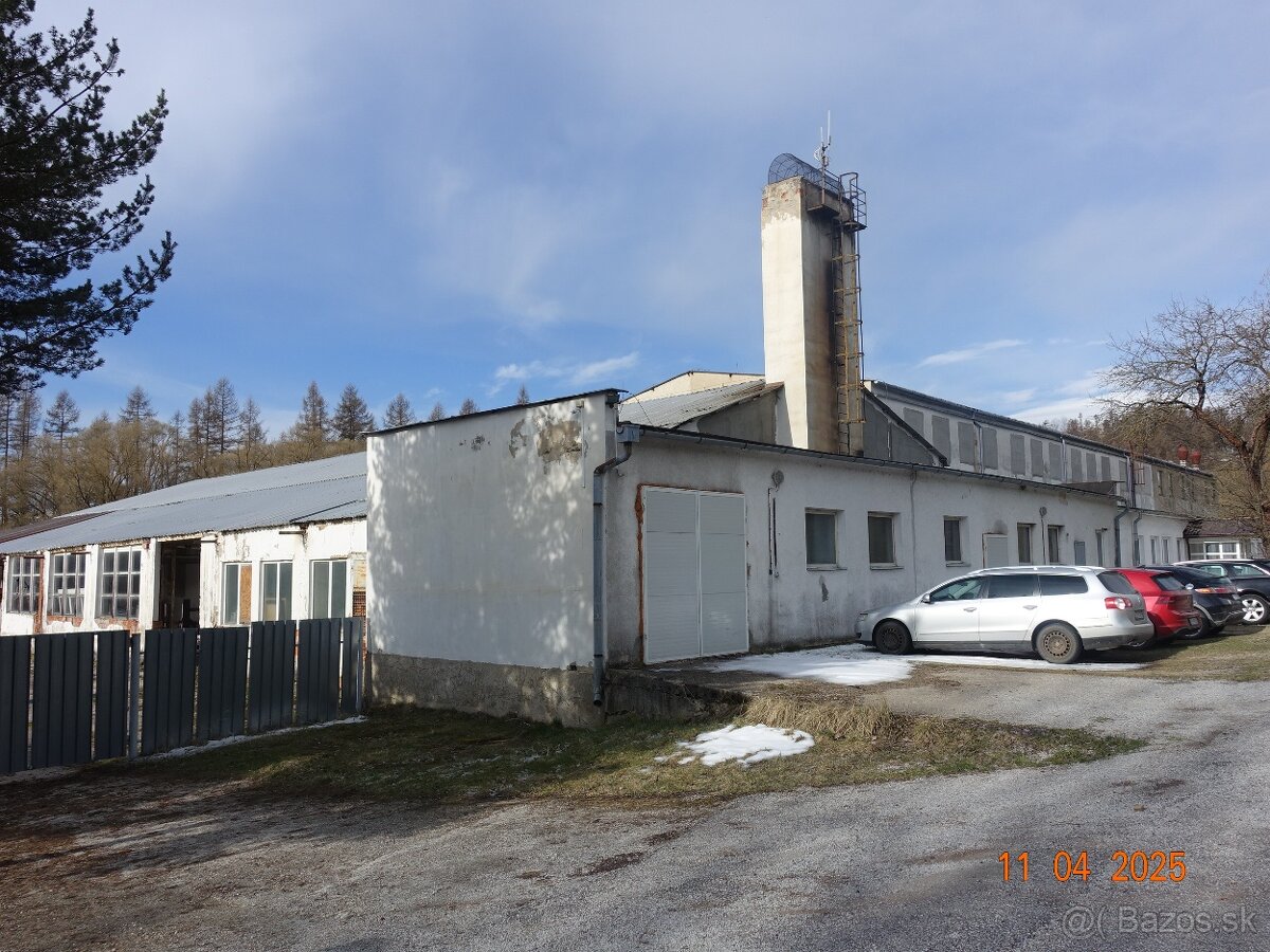 ZNÍŽENÁ CENA – Výrobné haly, Nižné Repaše, okr. Levoča