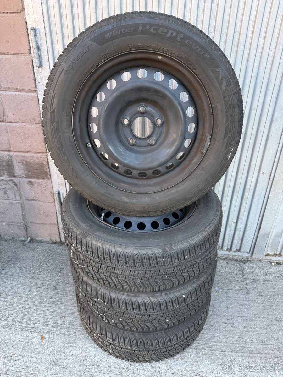 Zimne pneumatiky HANKOOK 205/60 R16 na diskoch 5x114,3