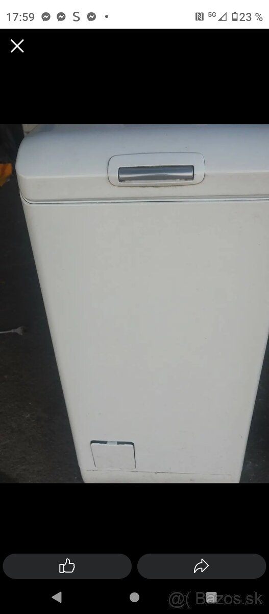 Predám práčku hore otváraciu