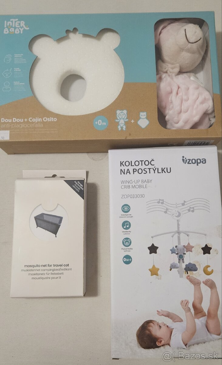 Kolotoč, vankusik pod hlavicku, mosketierka