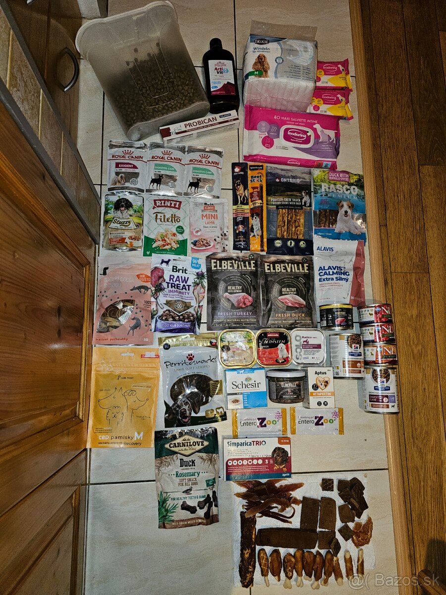 Krmivo, pamlsky, doplnky