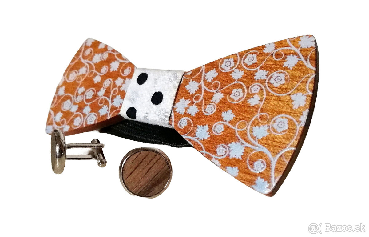 Maľovaný drevený motýlik - sada