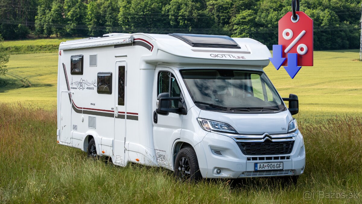 Autokaravan 2024 Giottiline 385 Klíma+Solár+Markíza+Záruka