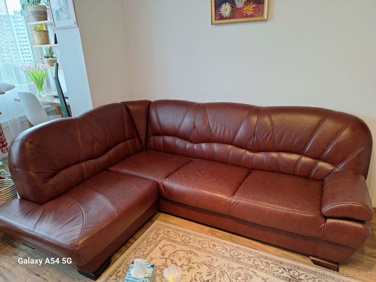 Koženná sedacia súprava