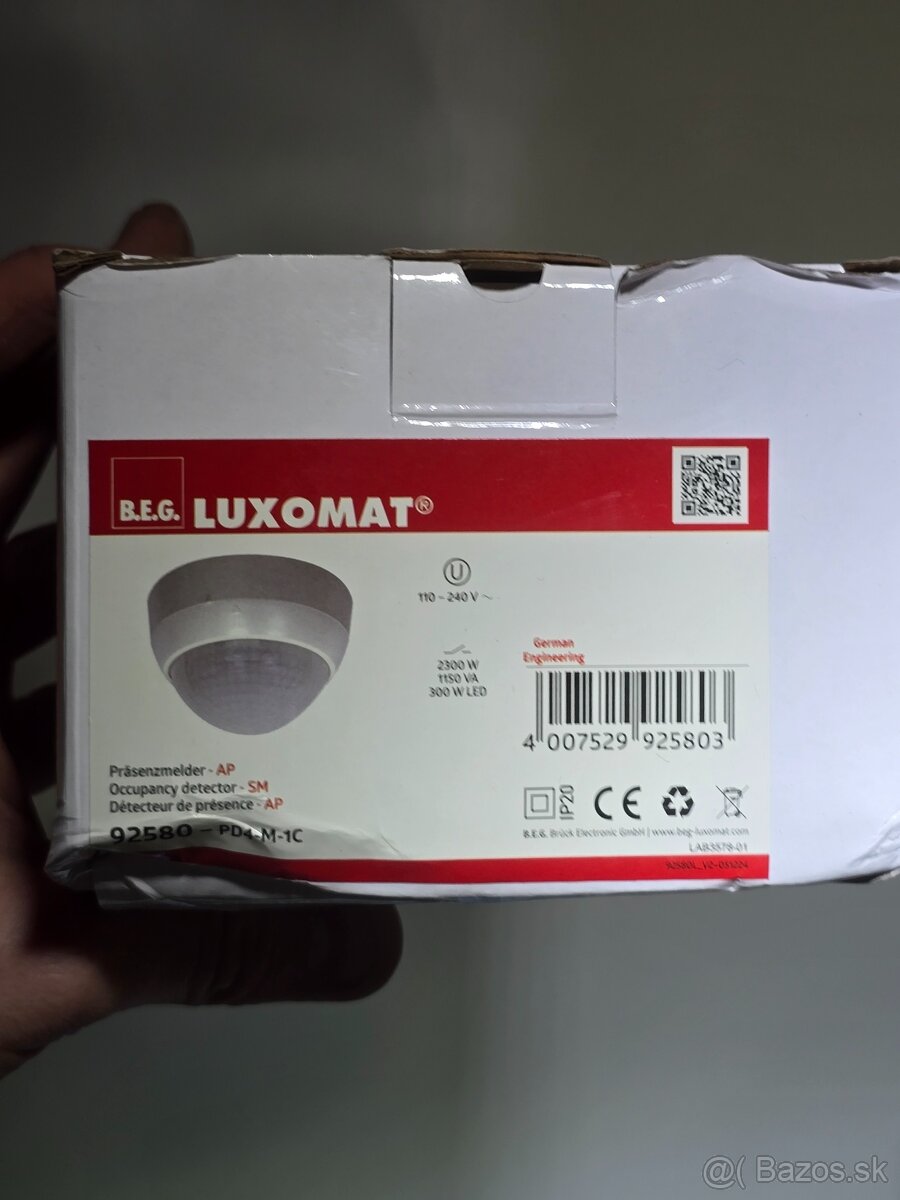 Pohybový senzor B.E.G. LUXOMAT PD4-M-1C