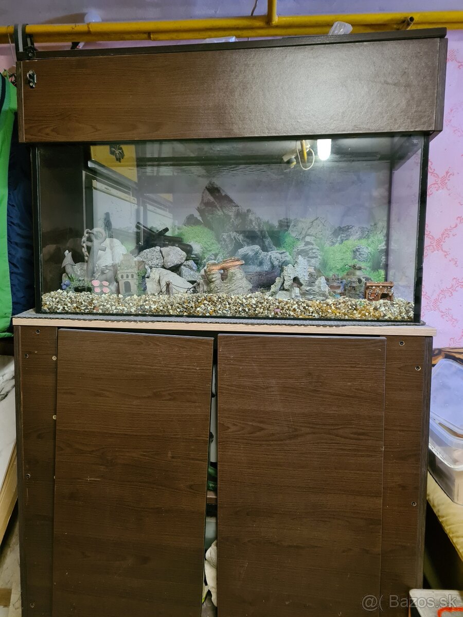 Akvárium so skrinkou