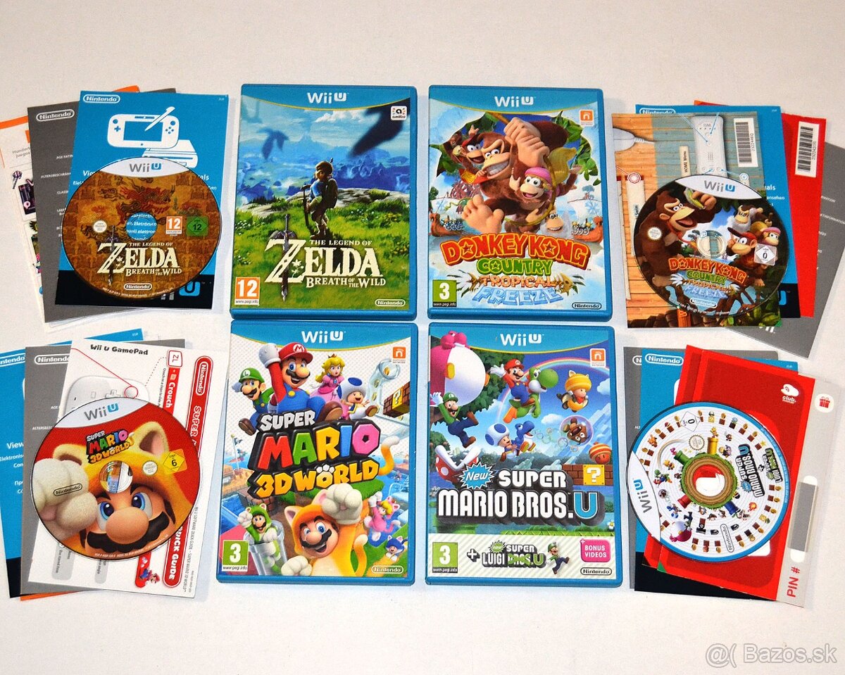 Hry pre Nintendo WiiU Lego, Zelda, Super Mario...