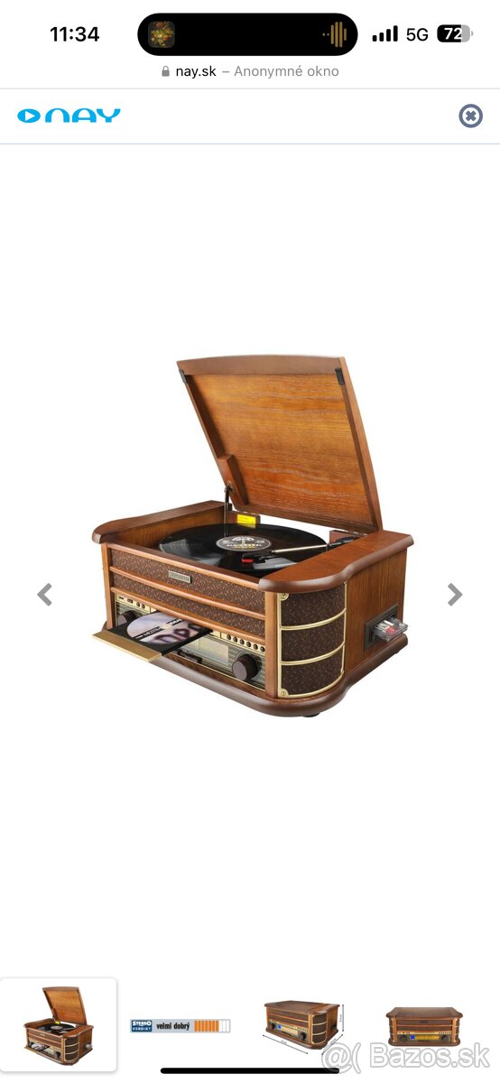 Gramofon huyndai retro