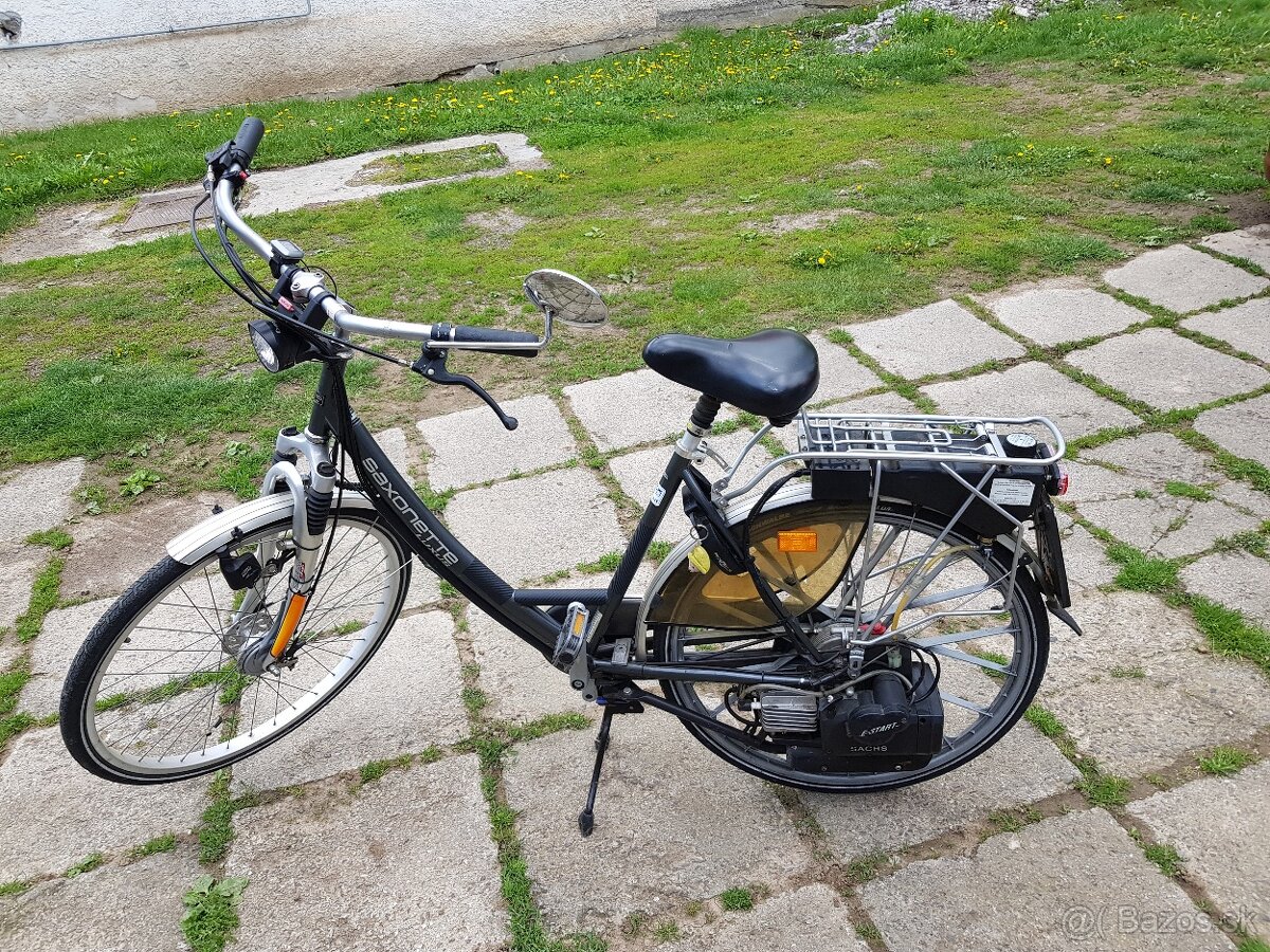 Predám bicykel s motorom SAXONETTE LUXUS, Motor SACHS