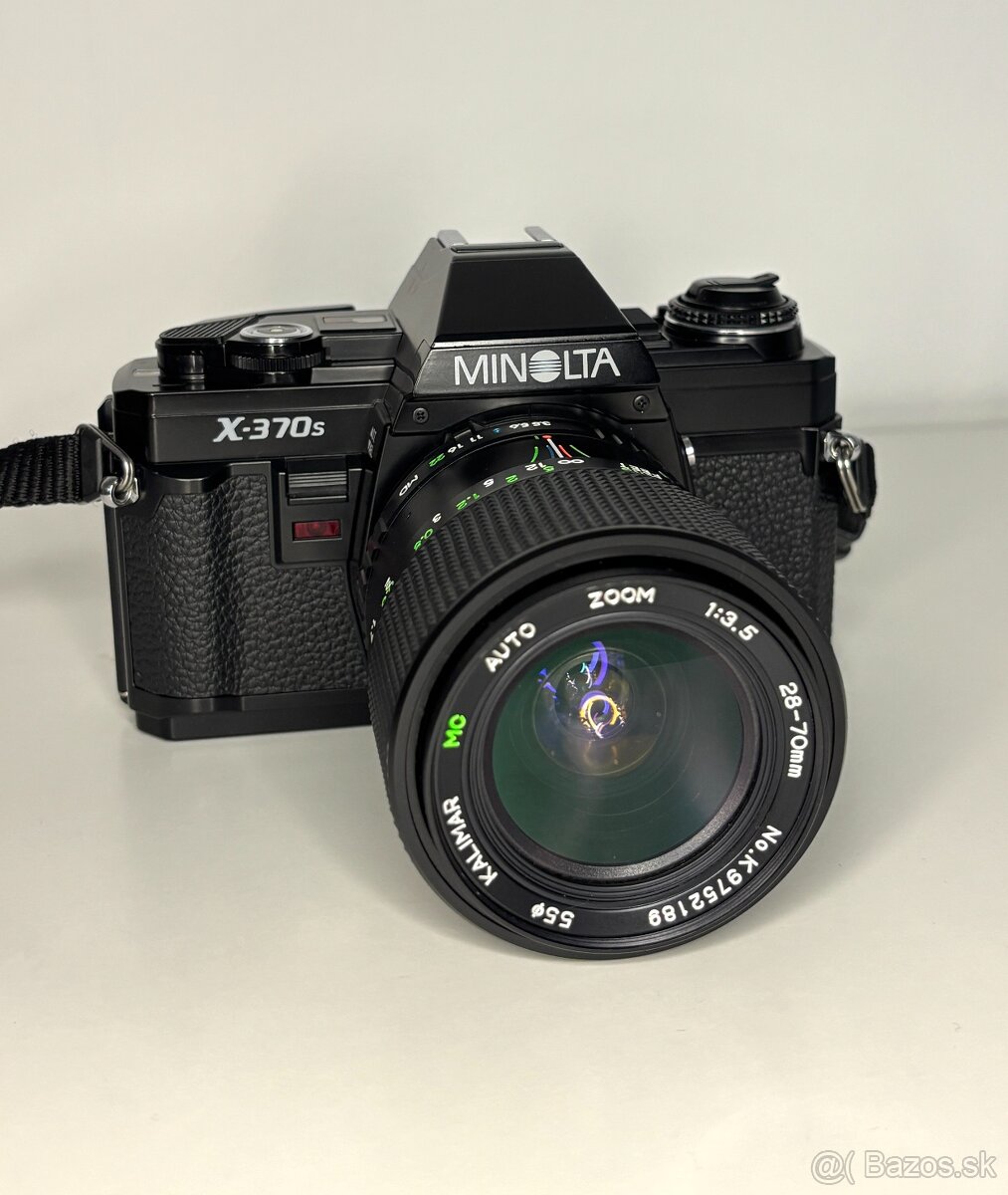 Minolta X-370s s objektívom 28–70mm f/3.5 - Plne Funkčný