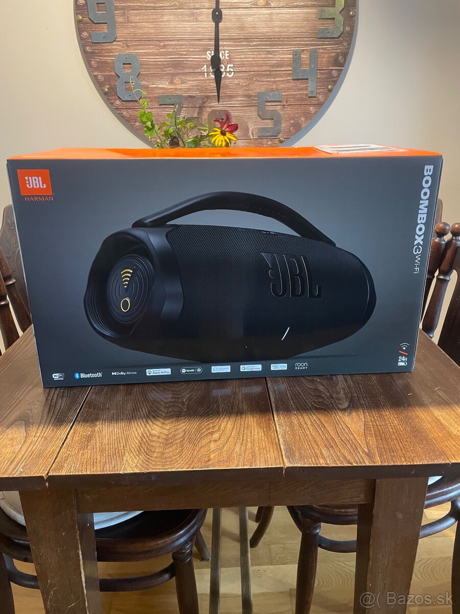 JBL Boombox 3 WiFi – úplne nový, nerozbalený, 2 roky záruka