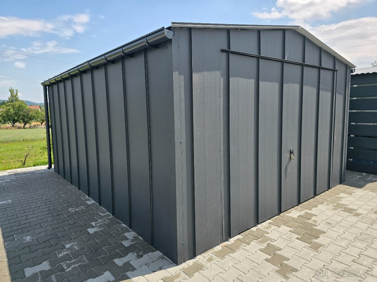 Plechová garáž 3x5 m