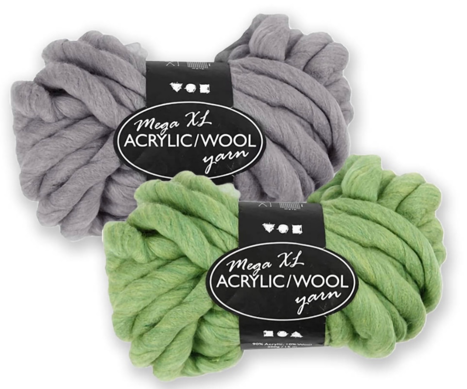 Mega masívna vlna XL na pletenie, háčkovanie