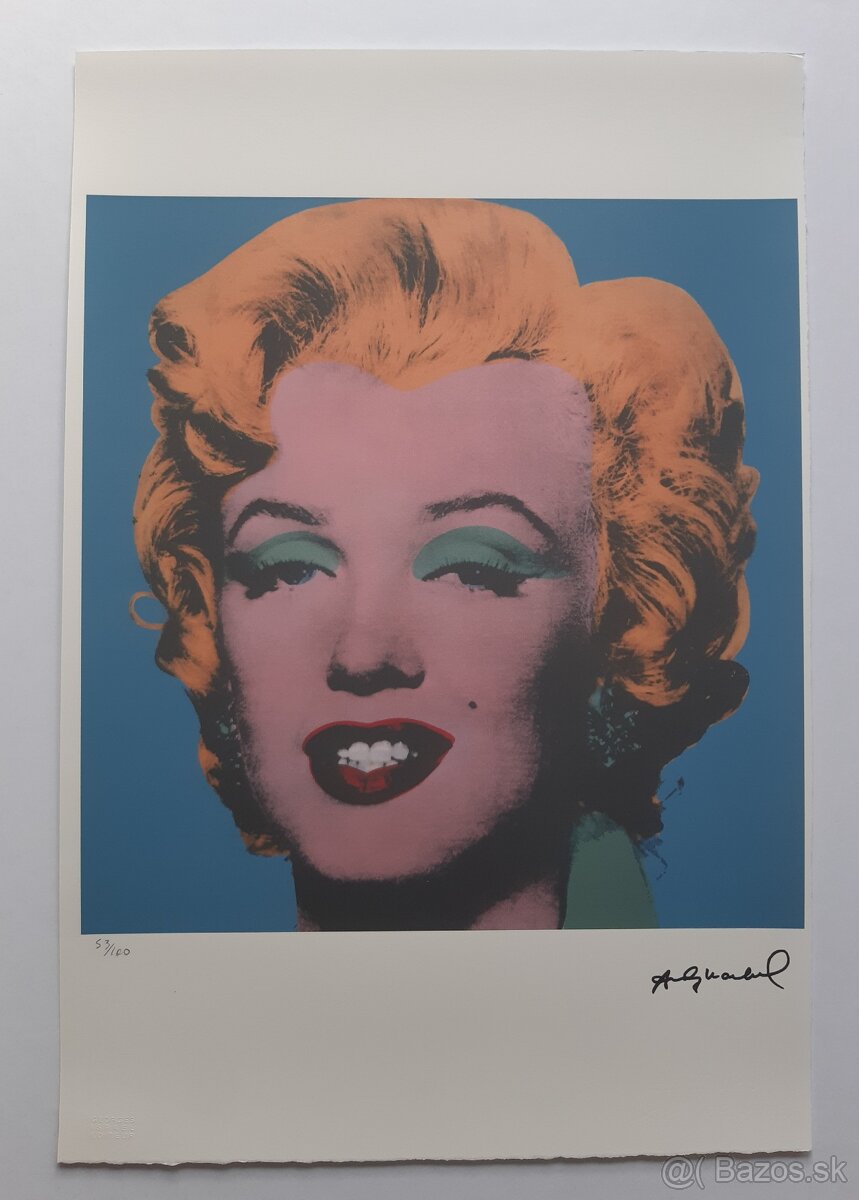 Andy Warhol  –  Marylin Monroe Blue