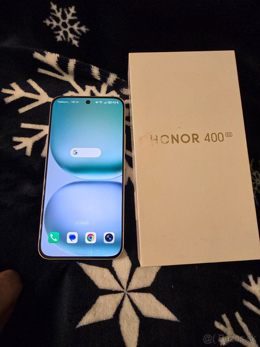 Honor 400 5g duos gold v záruke komplet top stav