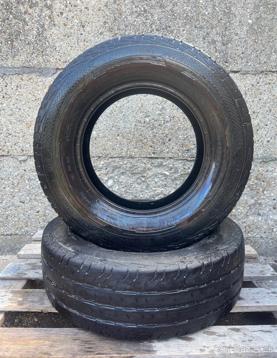Letné Continental R15C 215/70,2ks,(pekný dezén)