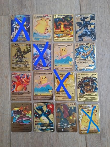 Kovová Pokémon karta