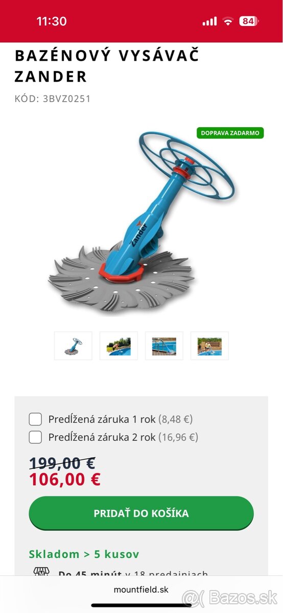 Poloautomatický vysávač