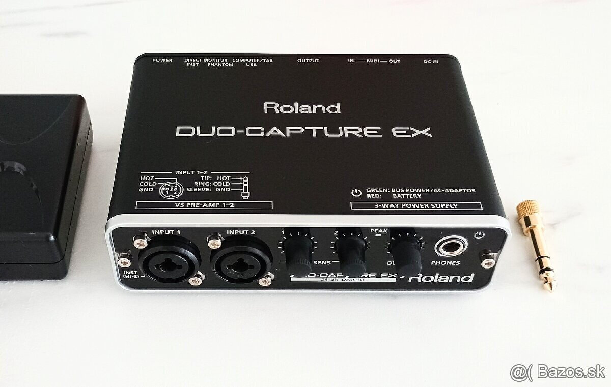 ROLAND DUO CAPTURE EX - TOP zvukovka Mac/PC/iPad